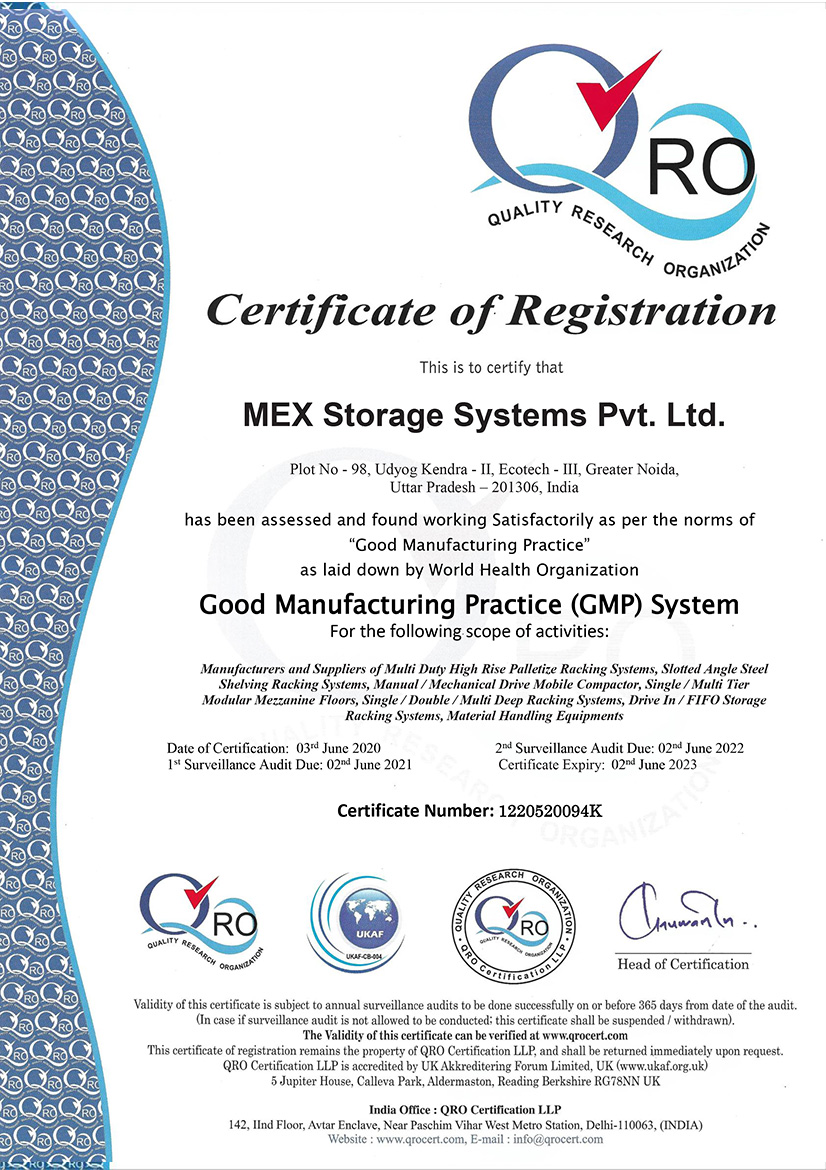 Good Manufacturing Practice System